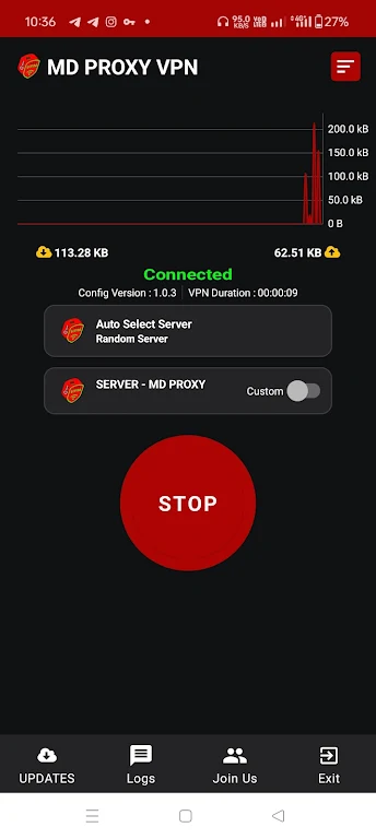 MD PROXY VPN Ekran Görüntüsü 1