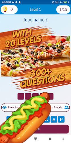 Guess food games স্ক্রিনশট 2