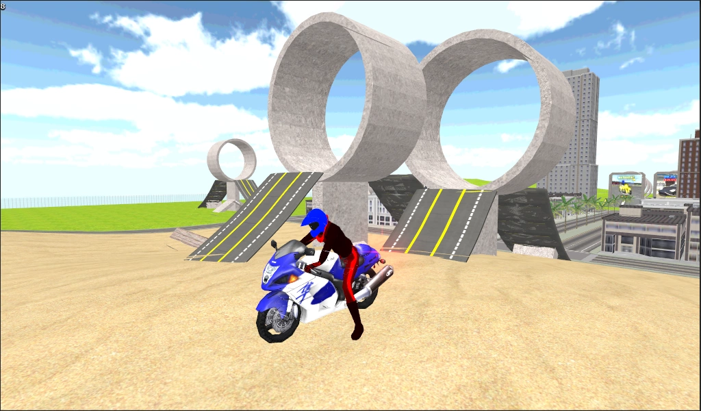 Motorbike Stunt Race 3D স্ক্রিনশট 2