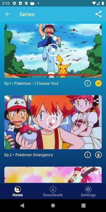 Pokemon TV Скриншот 1