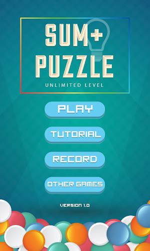 Sum+ Puzzle - Unlimited Level Screenshot 3