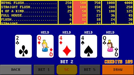 Video Poker Simulator स्क्रीनशॉट 0