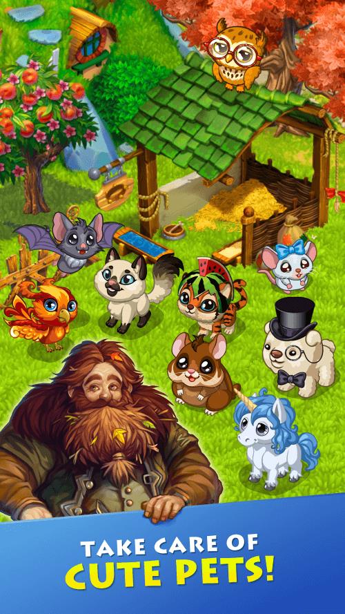 Farmdale: farming games & town 스크린샷 1