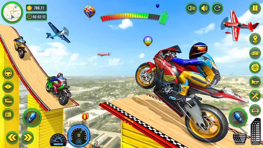 Mega Ramp Stunts Bike Games 3d 스크린샷 2