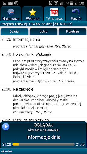 TV Trwam i Radio Maryja Polska 螢幕截圖 2