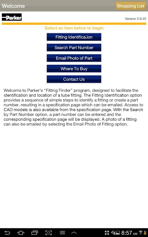 Fitting Finder 螢幕截圖 0