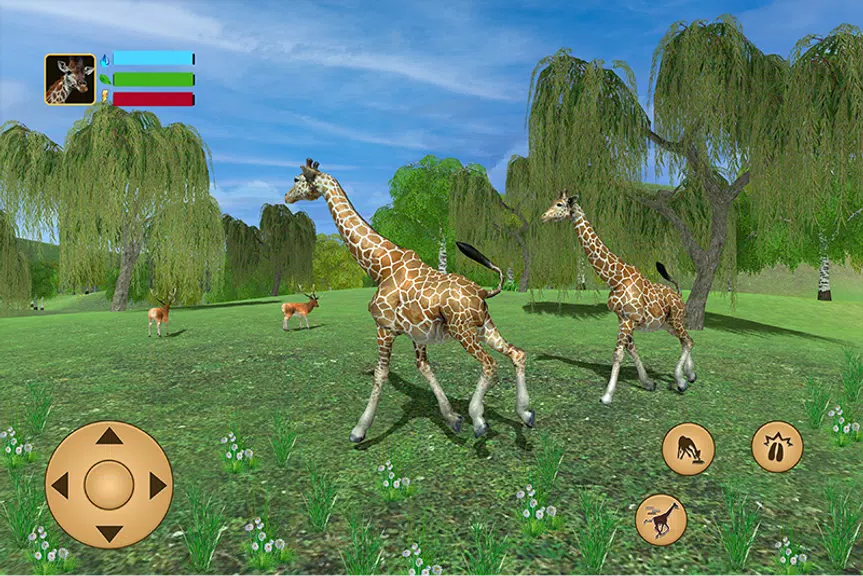 Giraffe Family Life Jungle Sim ဖန်သားပြင်ဓာတ်ပုံ 0
