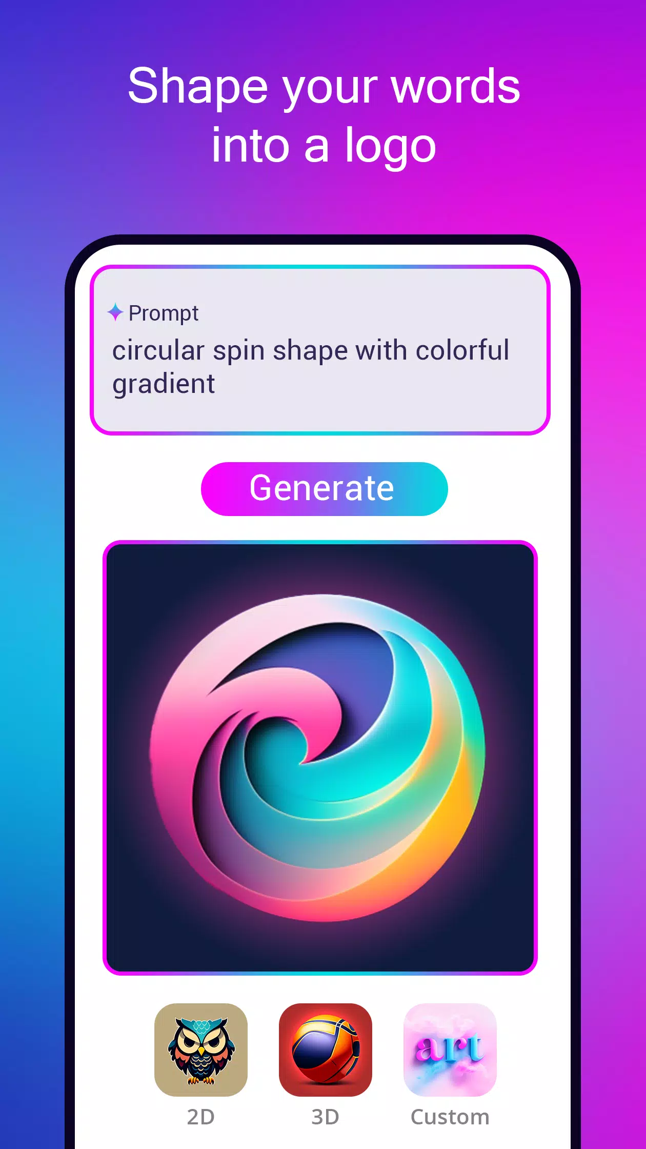 Logo maker AI Logo generator Schermafbeelding 1