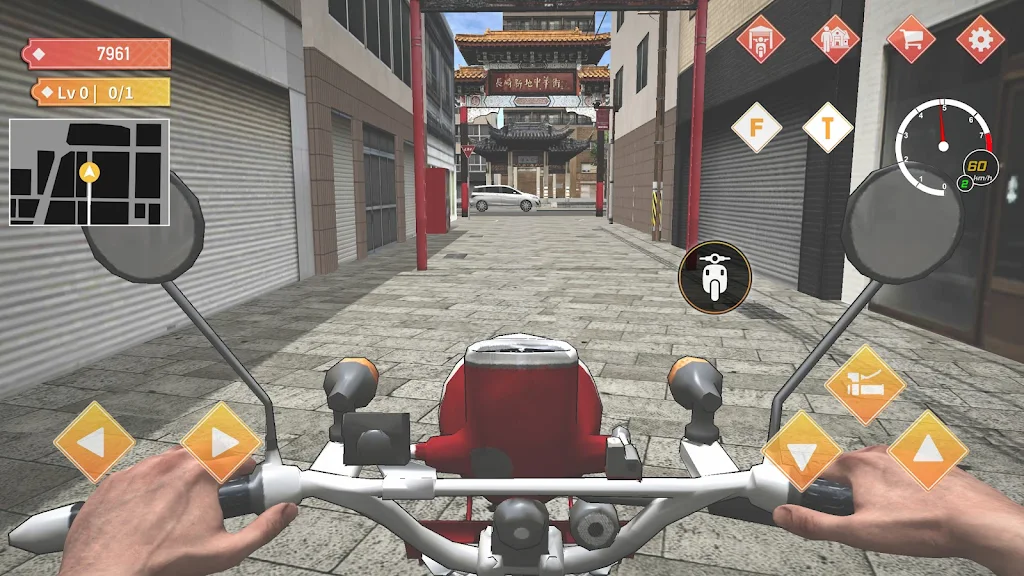 Japan Postman Moto Simulator Captura de tela 2