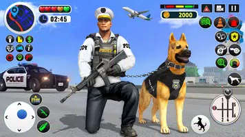 US Police Dog Games : Airport Crime Police Games スクリーンショット 0