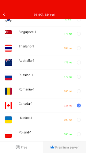 VPN Canada - CA Fast VPN Ekran Görüntüsü 1