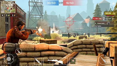 Gun Shooter Offline Game WW2: 螢幕截圖 0