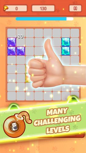Block Puzzle Jewel Crystal Cat Скриншот 0