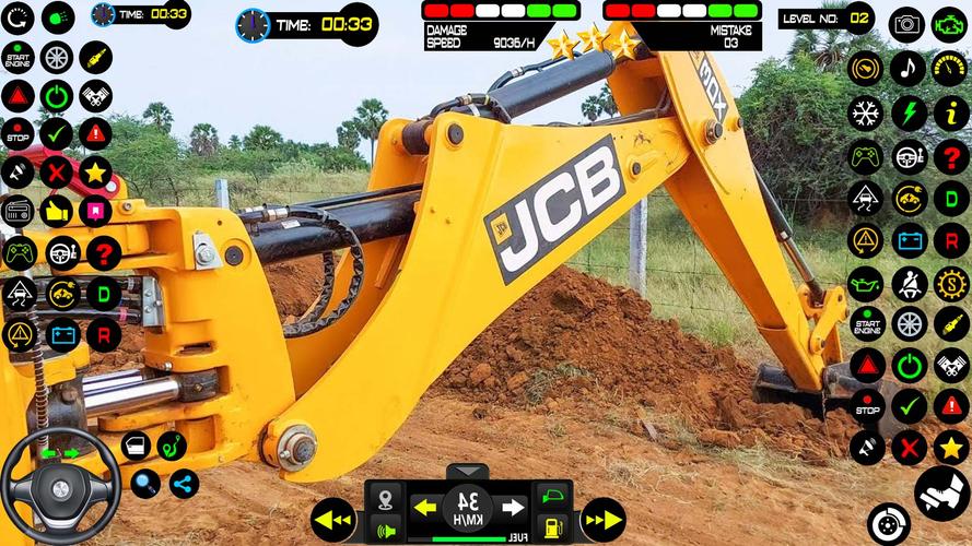 Real Snow Excavator - JCB Captura de tela 2