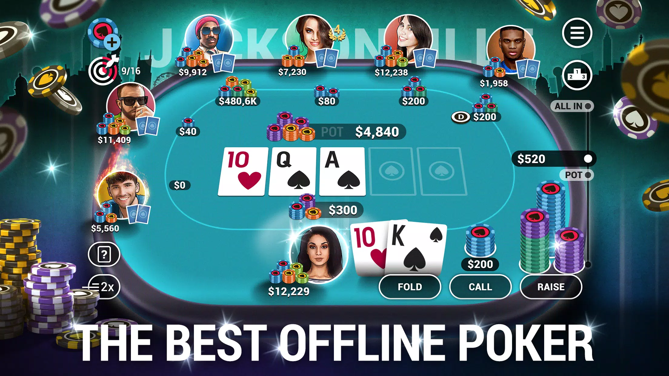 Poker World, Offline TX Holdem Captura de pantalla 0