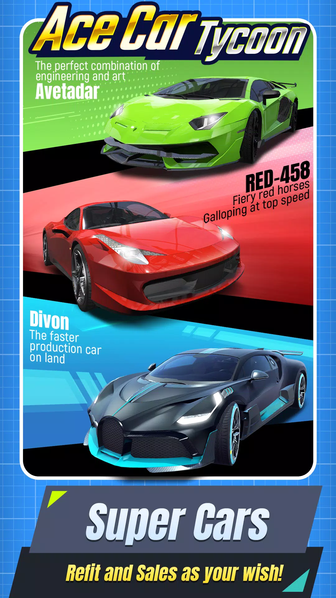 Ace Car Tycoon ဖန်သားပြင်ဓာတ်ပုံ 0