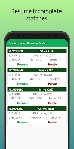 Cricket: Local match scorebook Ảnh chụp màn hình 3