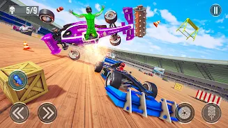 Formula Car Crash Mad Racing स्क्रीनशॉट 0