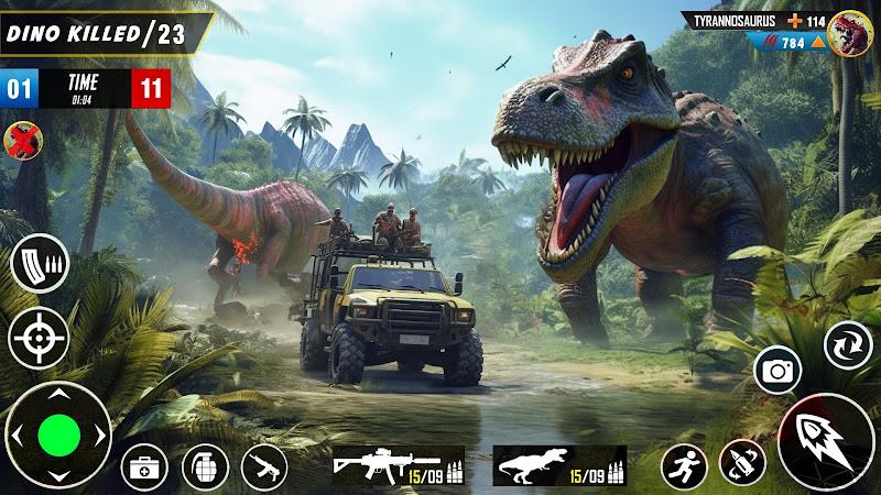 Wild Dinosaur Hunting Game Schermafbeelding 0