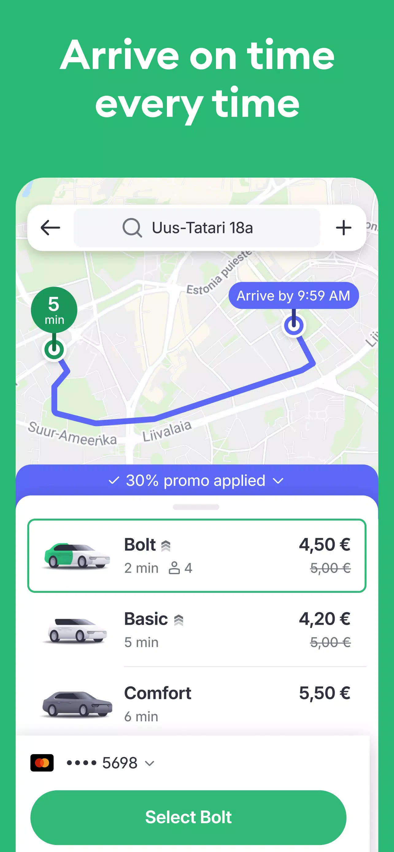 Bolt: Solicita viajes 24/7 Captura de pantalla 1