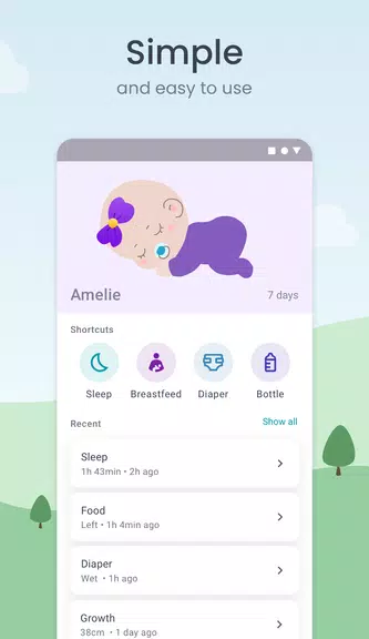 Baby Tracker: Sleep & Feeding Schermafbeelding 1