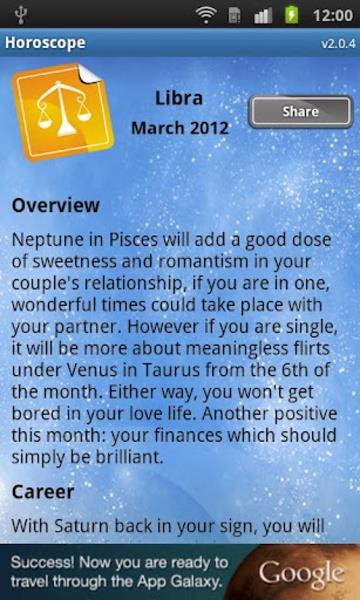 Horoscope du jour : iHoroscope Screenshot 3