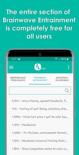 Schermata Ftones - Brainwaves, Binaural 0