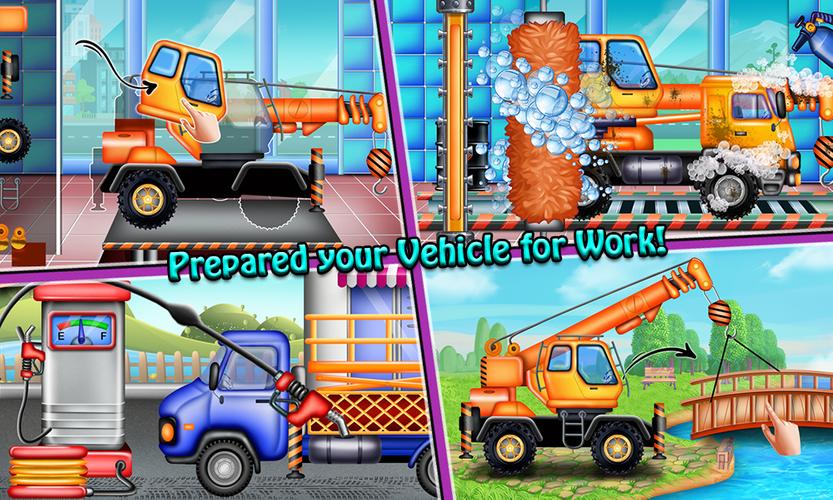 Build Town House with Trucks 螢幕截圖 1