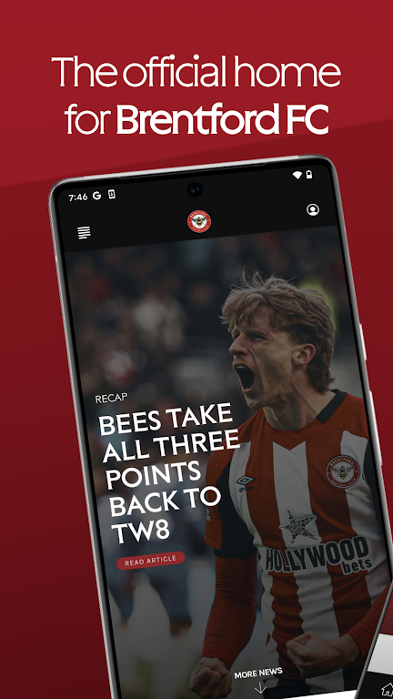 Brentford FC Official Ekran Görüntüsü 0