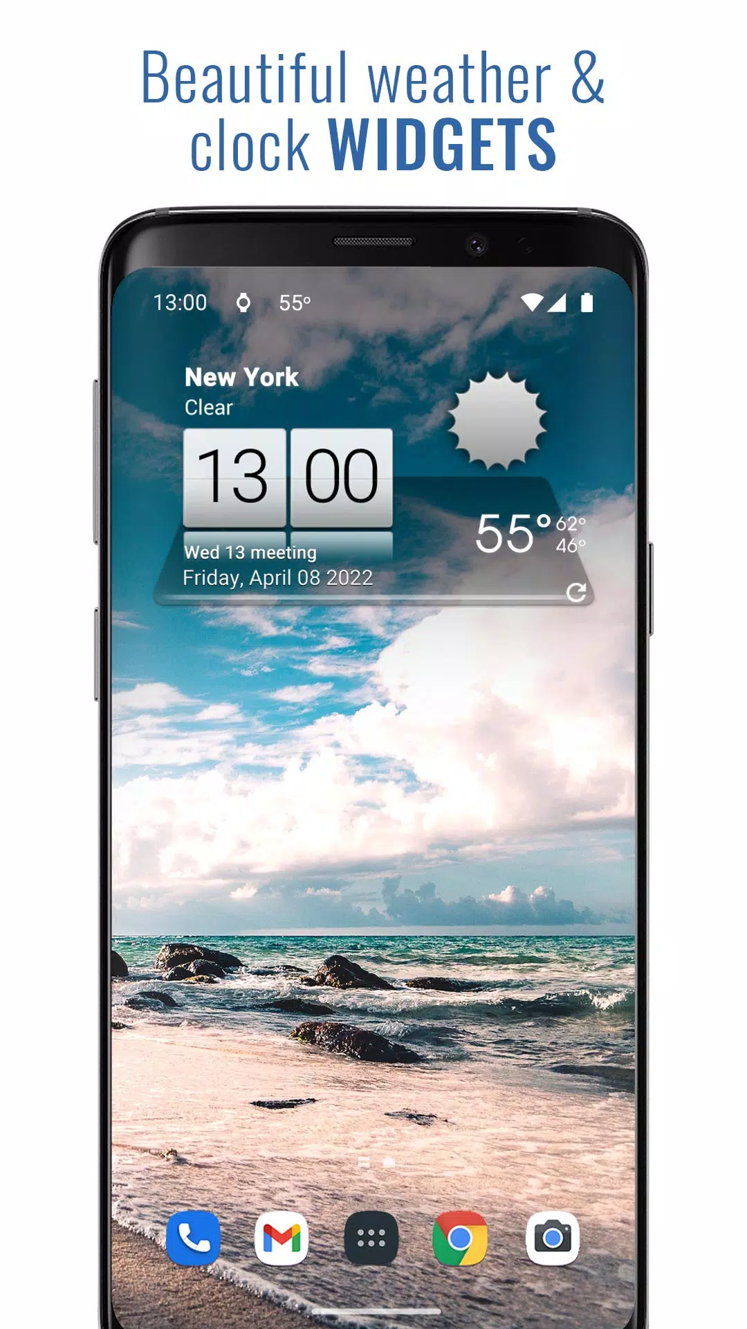 3D Sense Clock & Weather Schermafbeelding 0