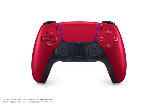 Vulkanische rode dualsense -controller