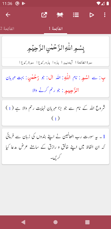 Tafseer Bayan ul Quran Capture d'écran 1