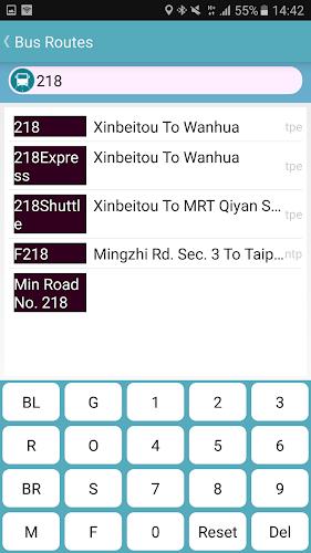 Keelung Bus Timetable Screenshot 2