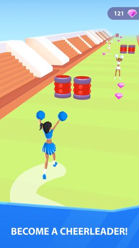 Cheerleader Run 3D Schermafbeelding 0