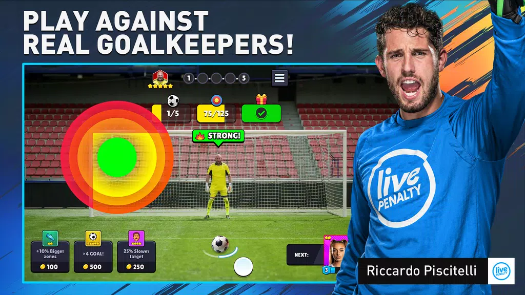 Soccer Penalty: Live Goalie Tangkapan skrin 0