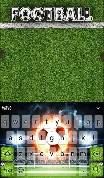 Football Keyboard & Wallpaper স্ক্রিনশট 1