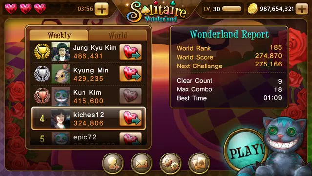 Solitaire Wonderland 螢幕截圖 1