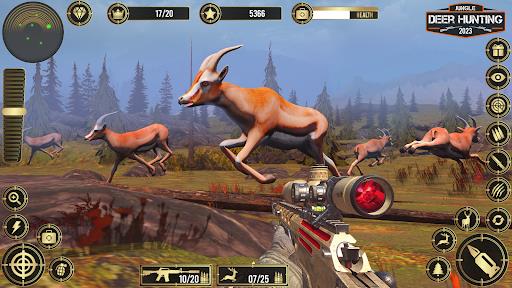 Jungle Deer Hunting Games 3D स्क्रीनशॉट 3