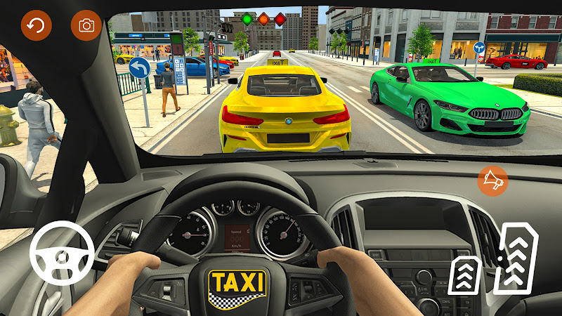 Grand Taxi simulator 3D game Zrzut ekranu 3