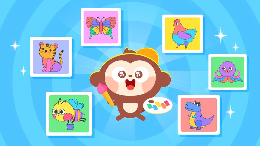 DuDu Color Painting Game Скриншот 0
