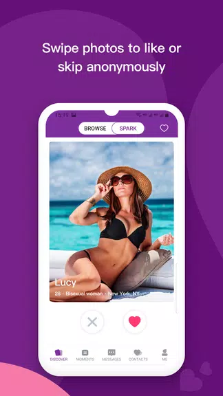 Les: Lesbian Dating & Chat App Ekran Görüntüsü 1