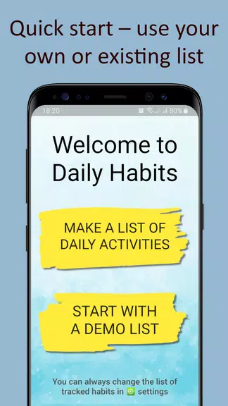 Daily activities tracker 螢幕截圖 1