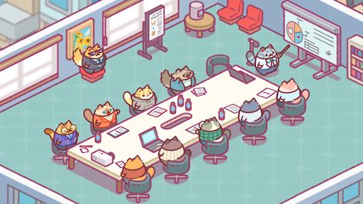 Office Cat: Idle Tycoon Game Tangkapan skrin 3