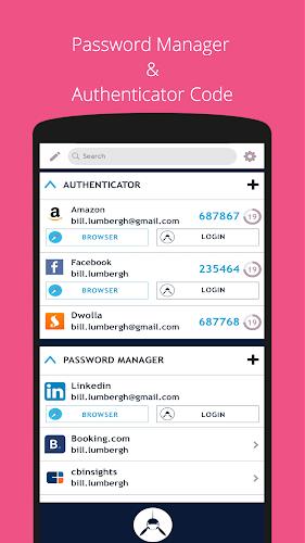 SAASPASS Authenticator 2FA App Tangkapan skrin 0