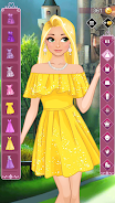 Golden princess dress up game Tangkapan skrin 1