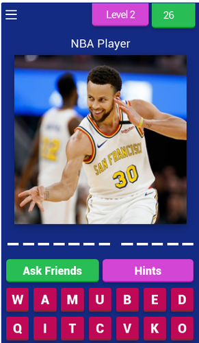 Guess The Basketball Player - NBA Quiz Schermafbeelding 1