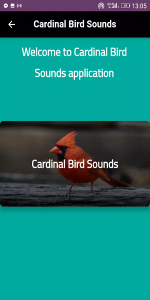 Cardinal sounds and calls Schermafbeelding 0