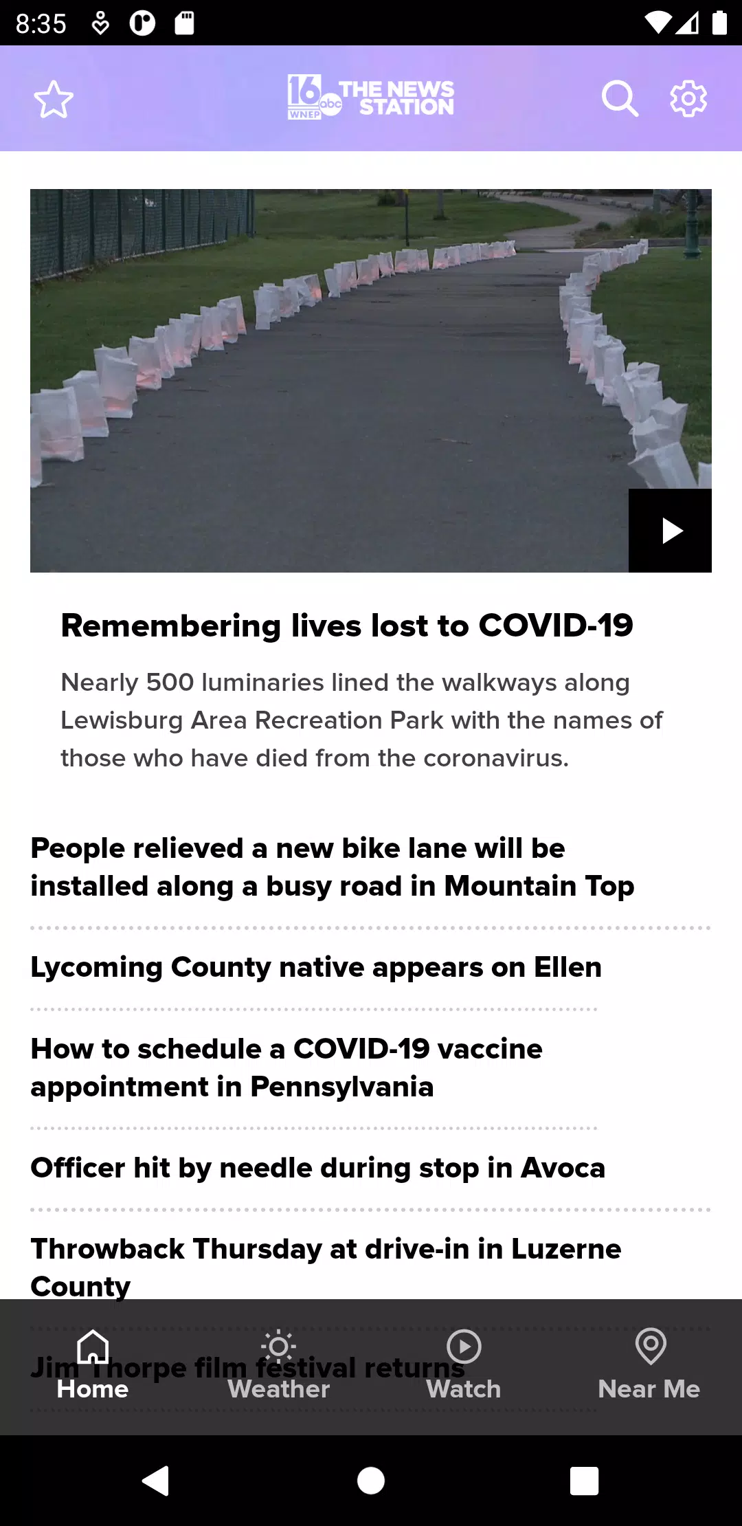 WNEP The News Station Captura de tela 2
