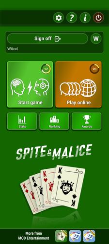 Spite & Malice Capture d'écran 0