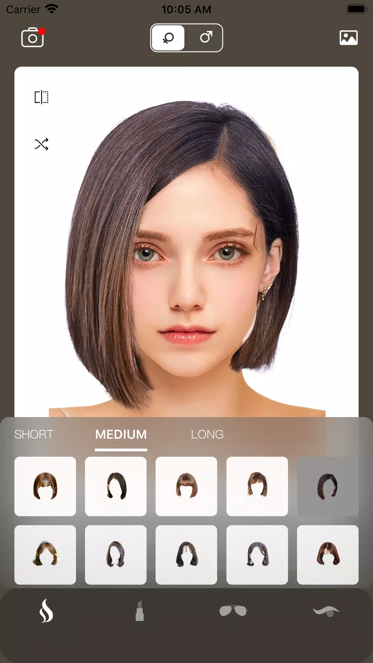 AI Hairstyle Try On・Bangs・Wigs スクリーンショット 1